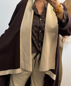 Manteau Félix beige et marron