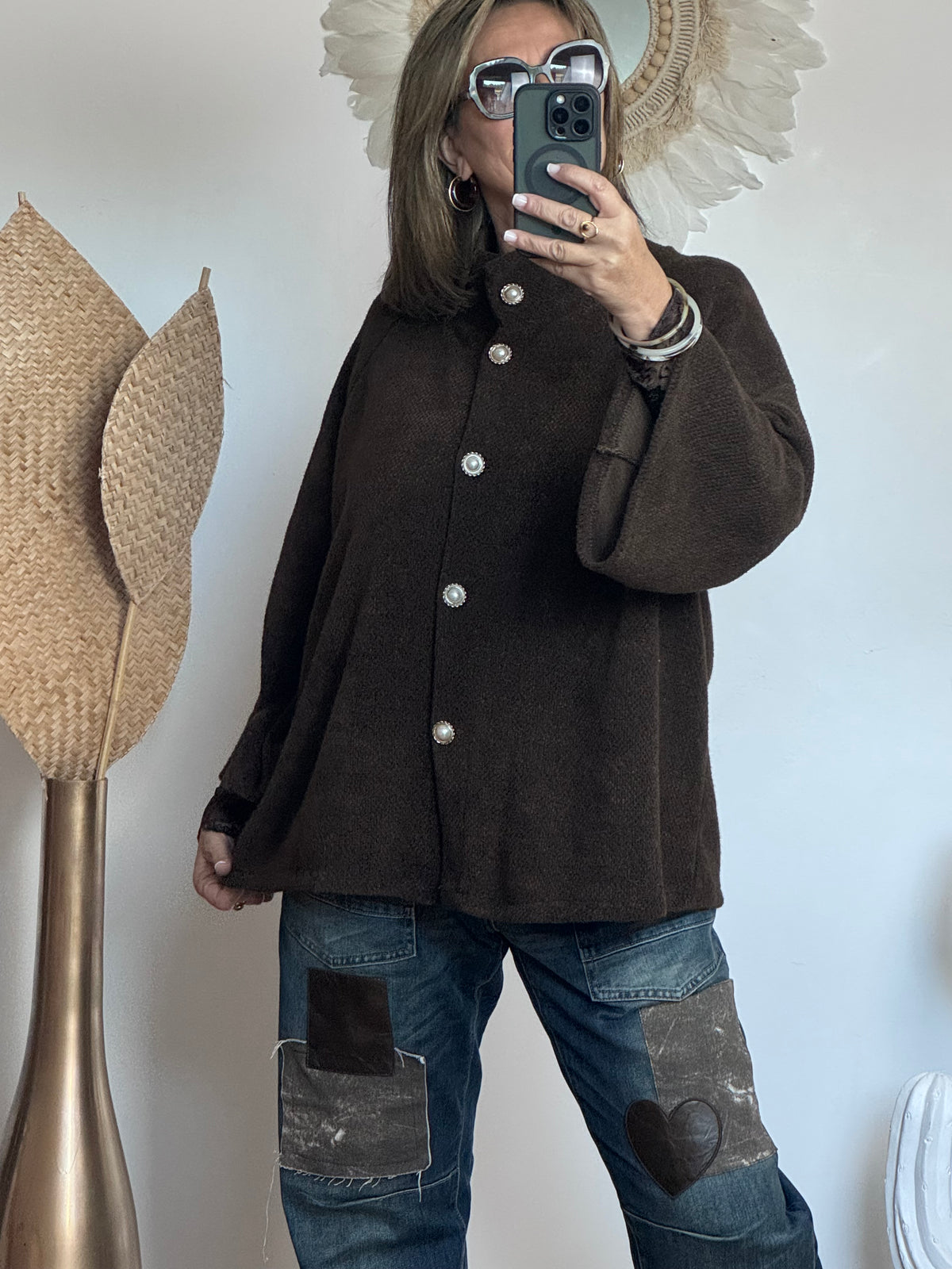 Veste Agathe marron