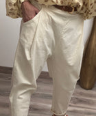 Pantalon baggy crème TU 38/46