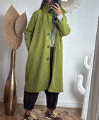 Manteau vert pistache