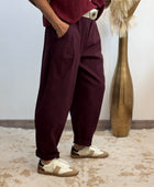 Pantalon César bordeaux