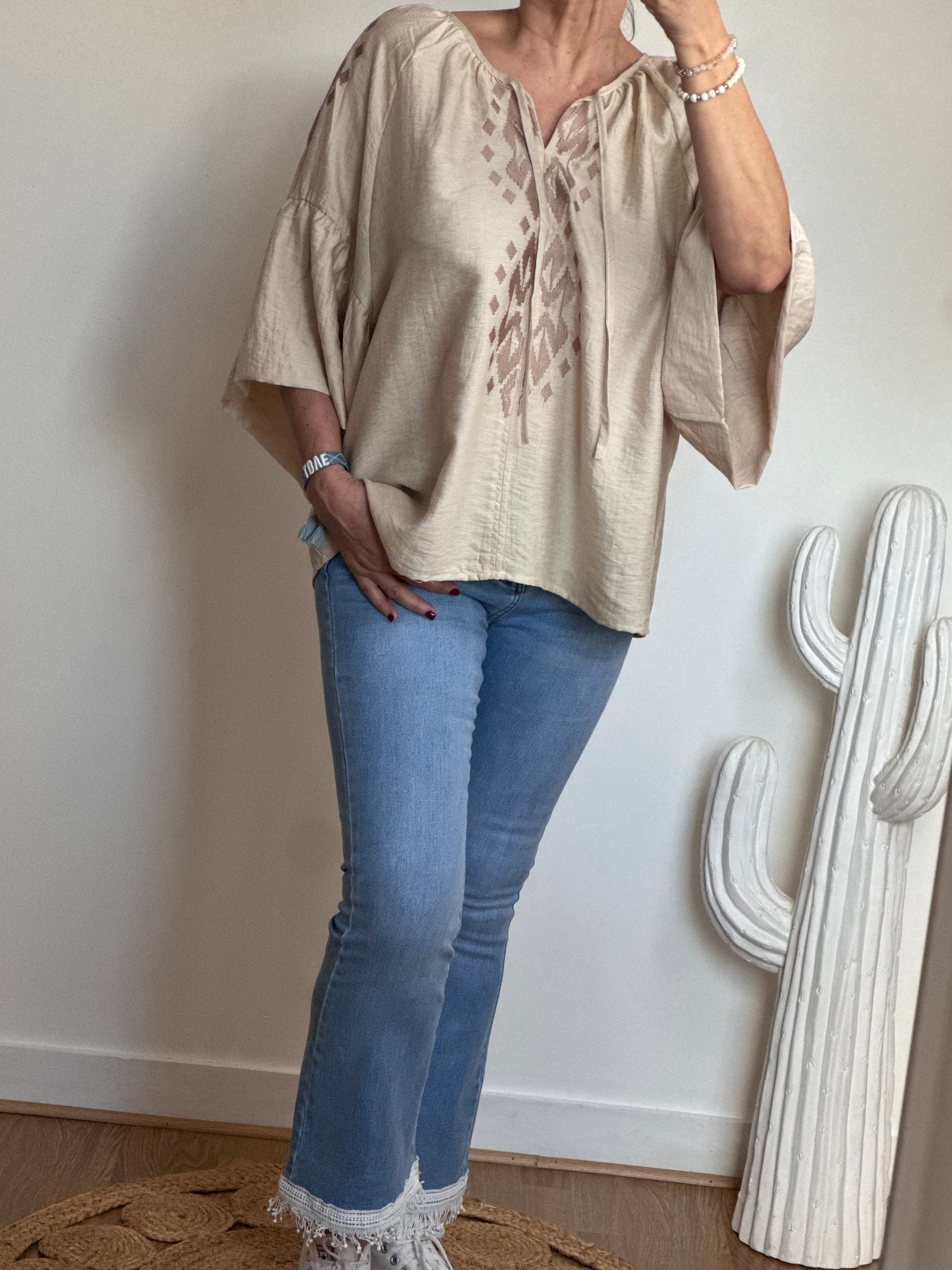 Blouse Elise beige