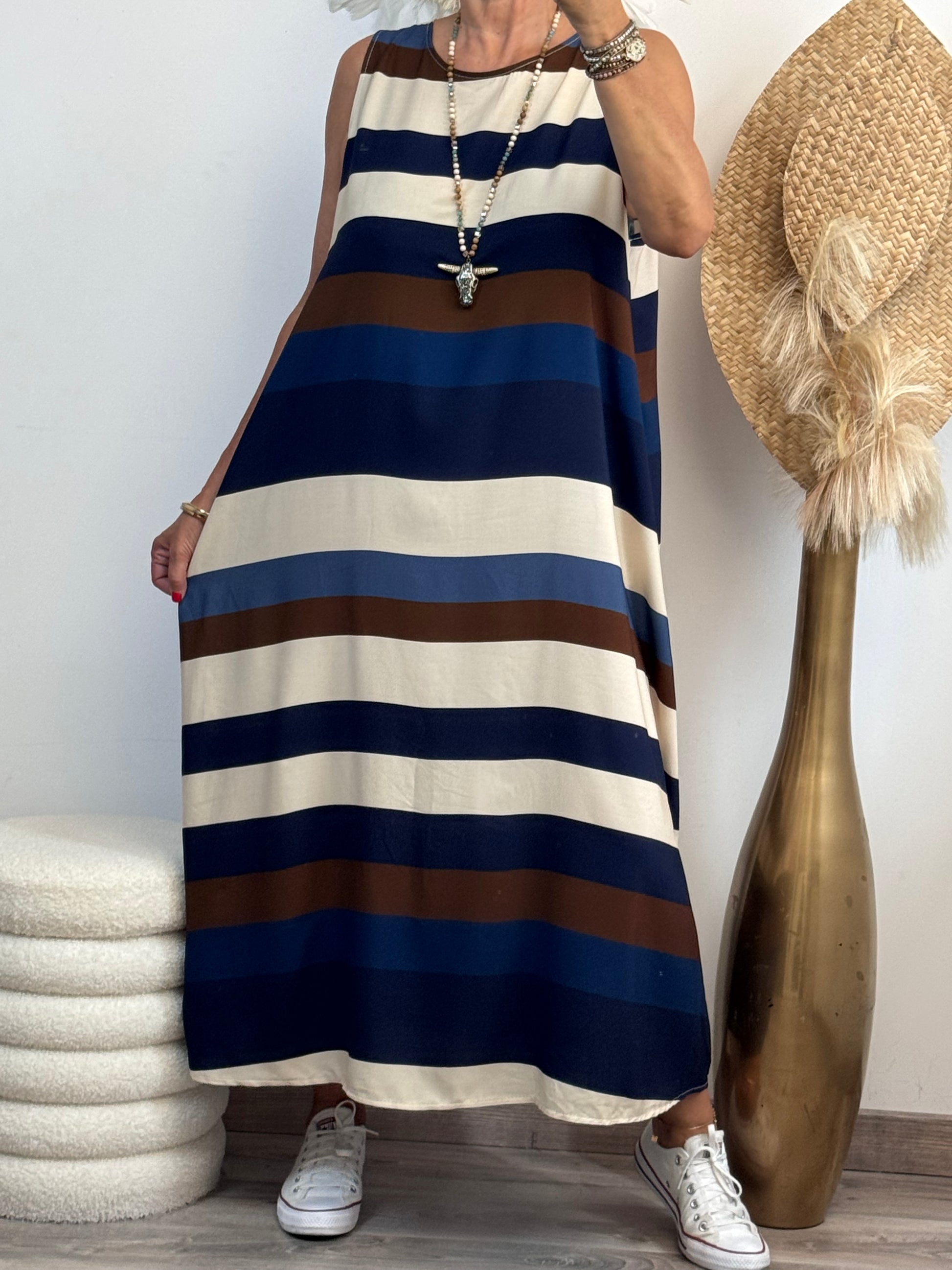 Robe longue Clara Marine