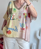 Haut oversize perroquet