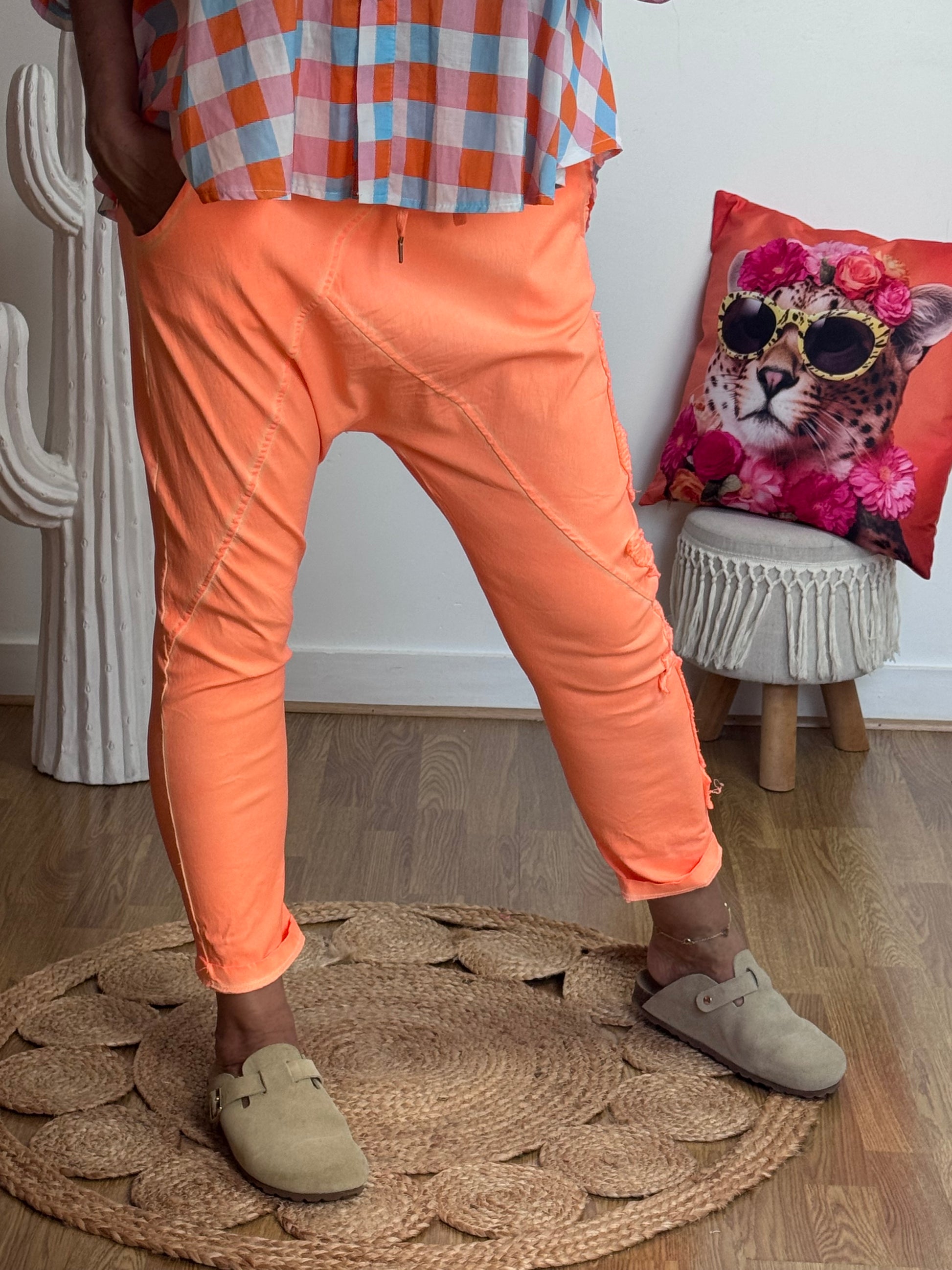 Pantalon saroual orange OK !