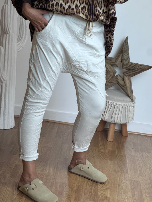 Pantalon saroual beige OK!