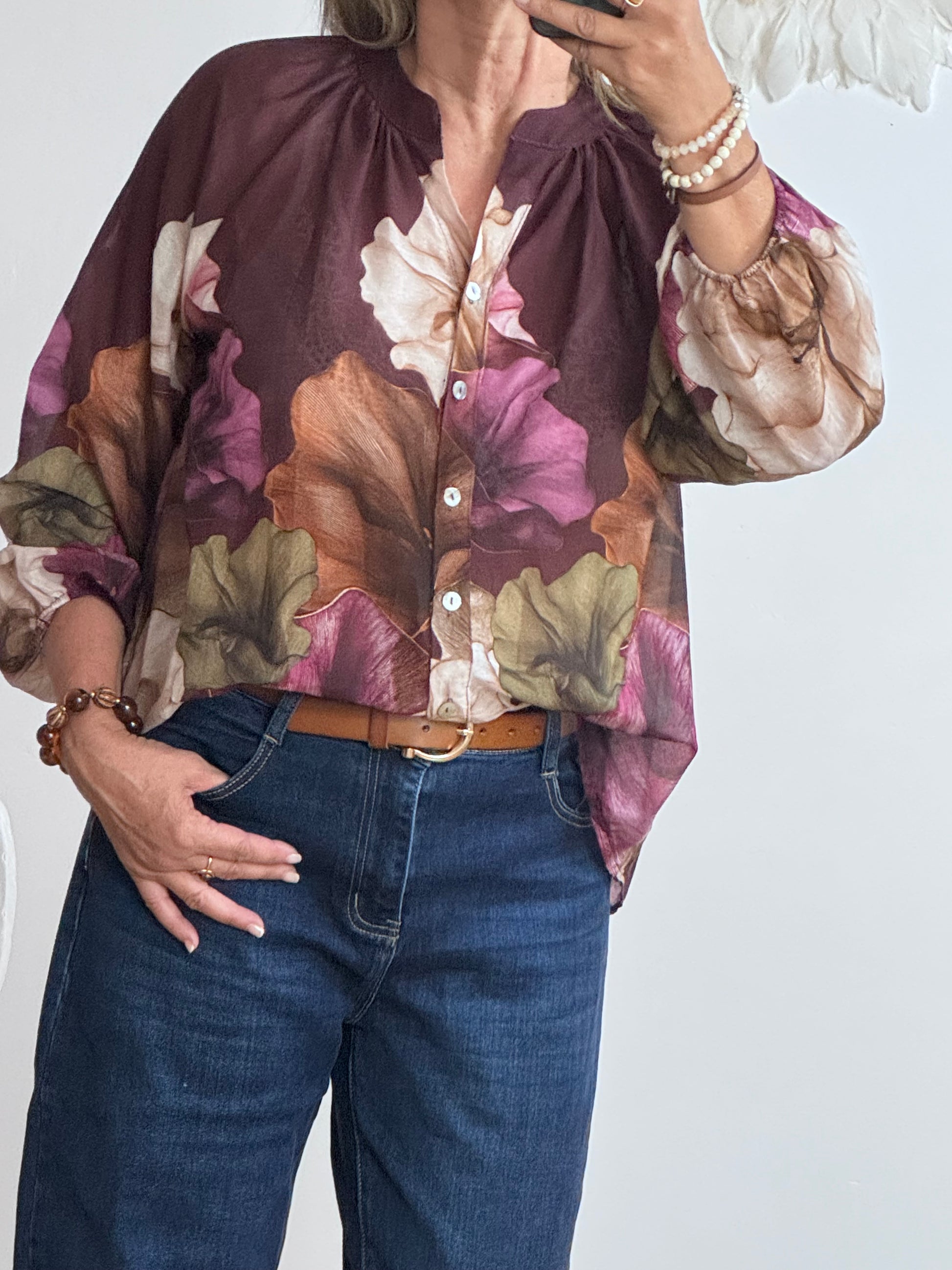 Blouse Lola lie de vin
