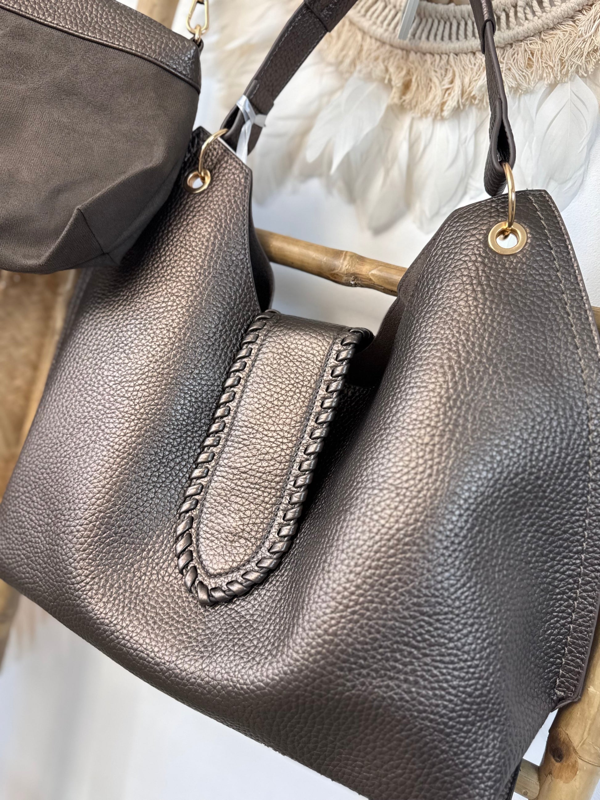 Sac bronze Alban +pochette