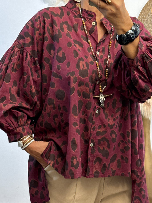 Blouse Rosalie lie de vin