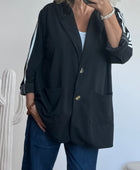 Veste casuel noir jolie forme