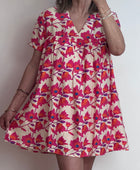 Robe shorty floral