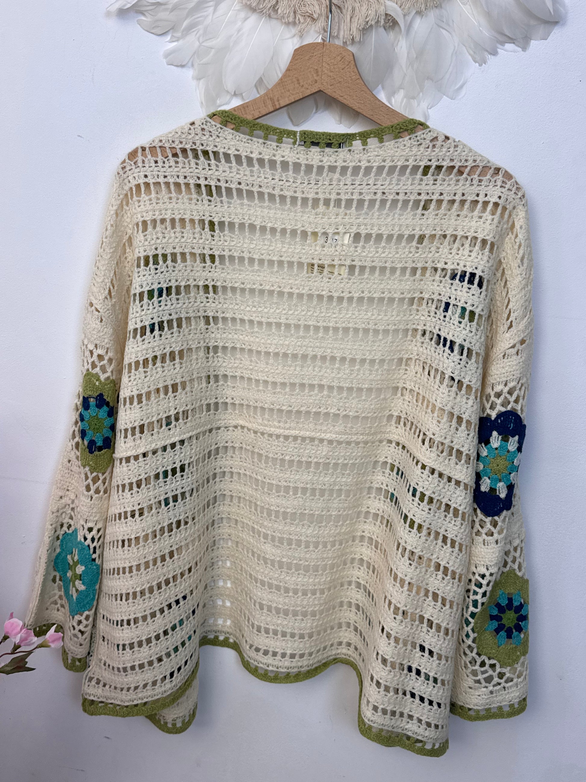 Gilet bohème fleurs TU 42/48