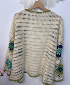 Gilet bohème fleurs TU 42/48