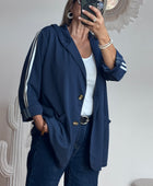 Veste casuel marine jolie forme
