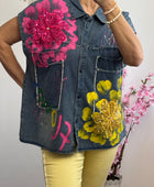Chemise jeans Flowers