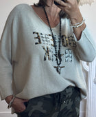 Pull bohème rock beige TU 42/50