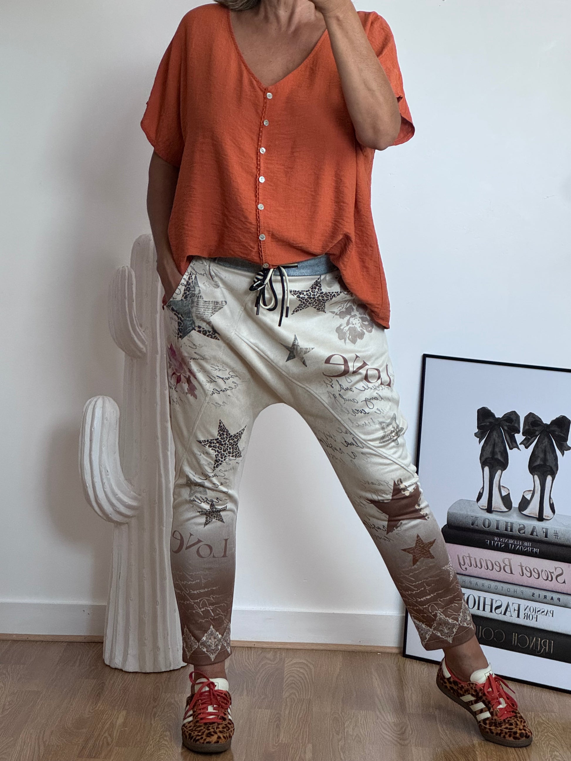 Pantalon baggy suédine TU 36/42