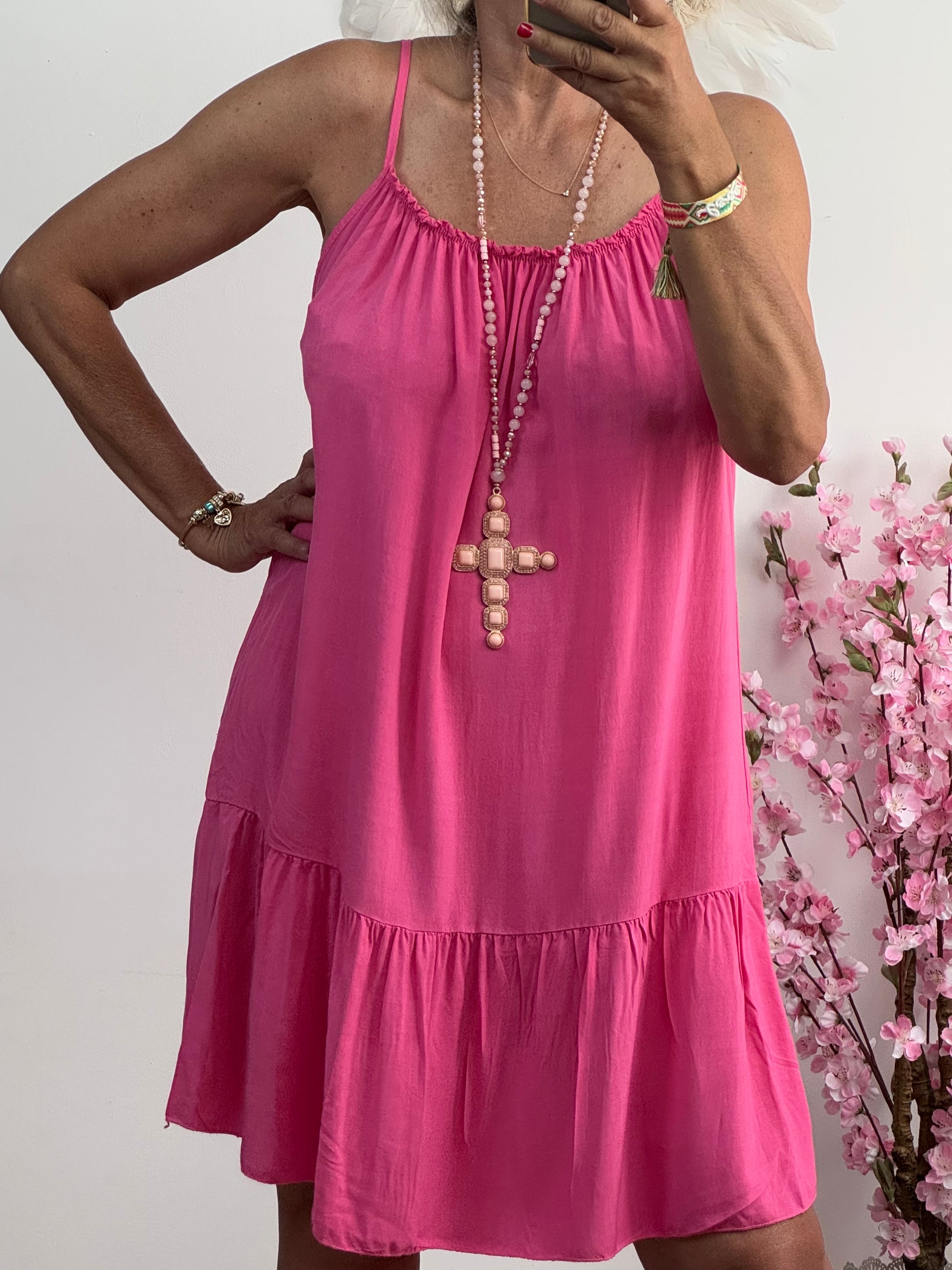 Robe d’été  rose vif
