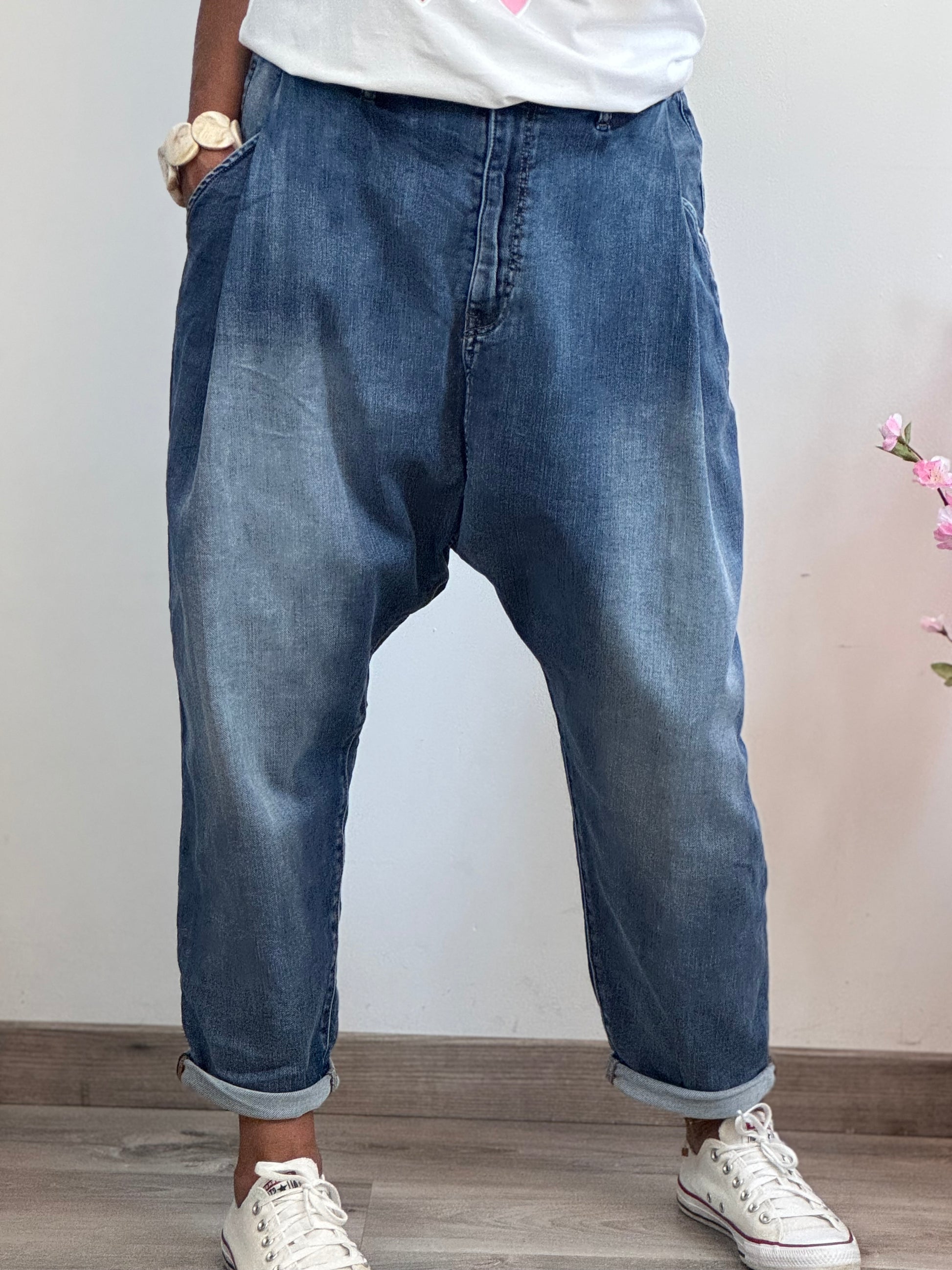 Jeans saroual Dimi bleu 🚨taille grand