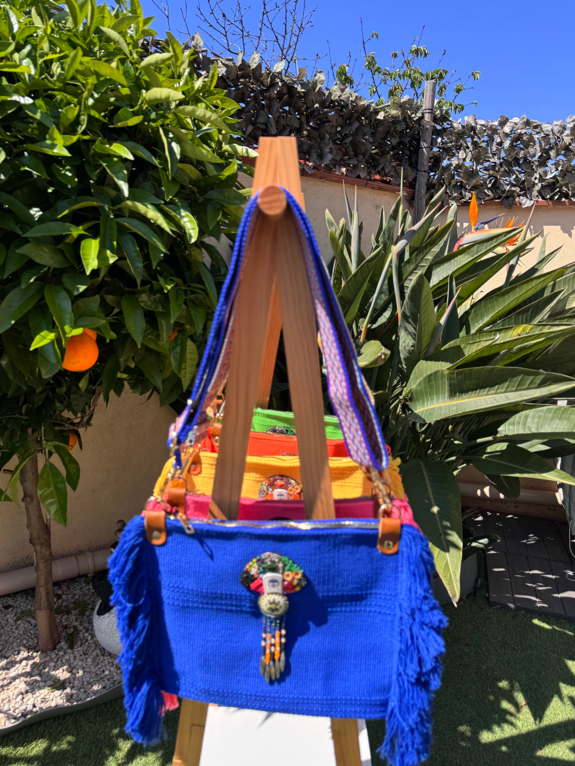 Sac bohème bleu