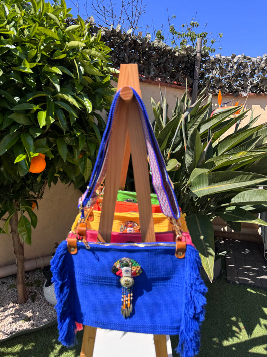 Sac bohème bleu