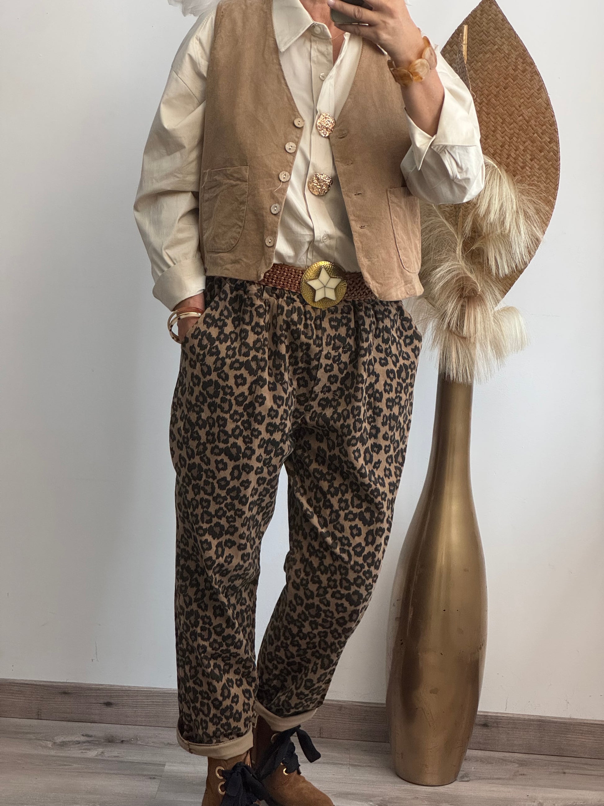 Pantalon Tiago beige