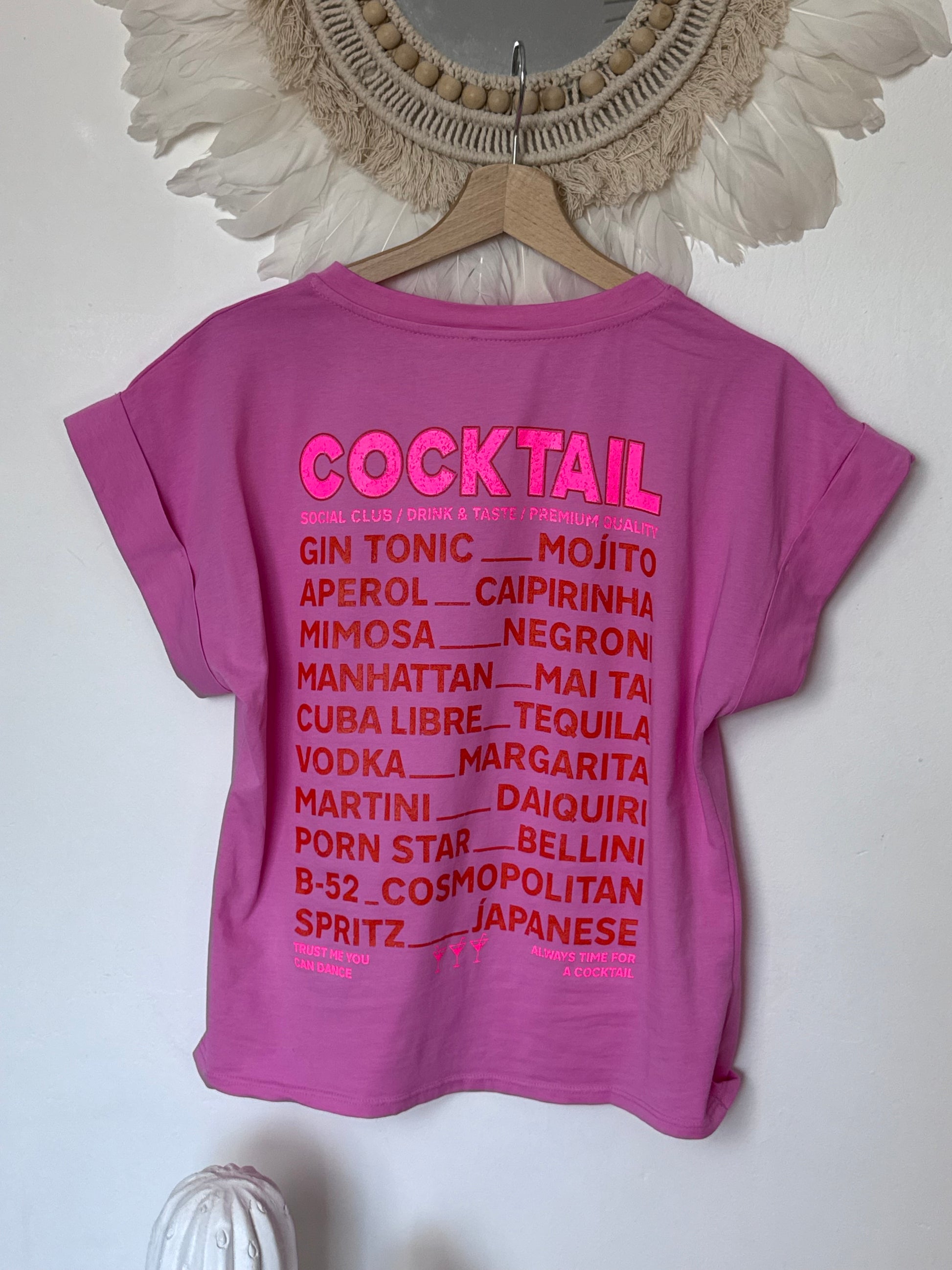 Teeshirt Cocktail rose