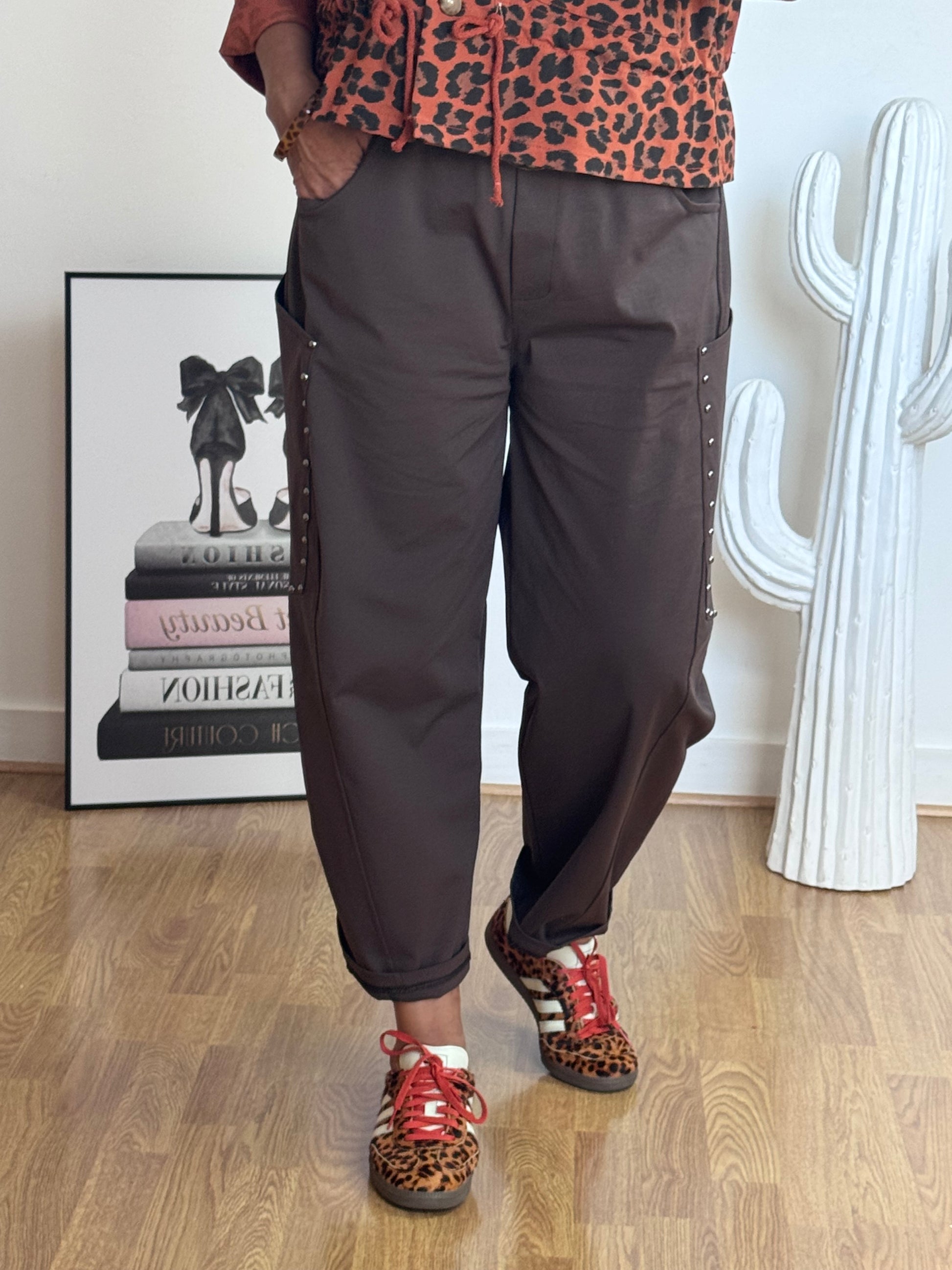 Pantalon marron love 38/46