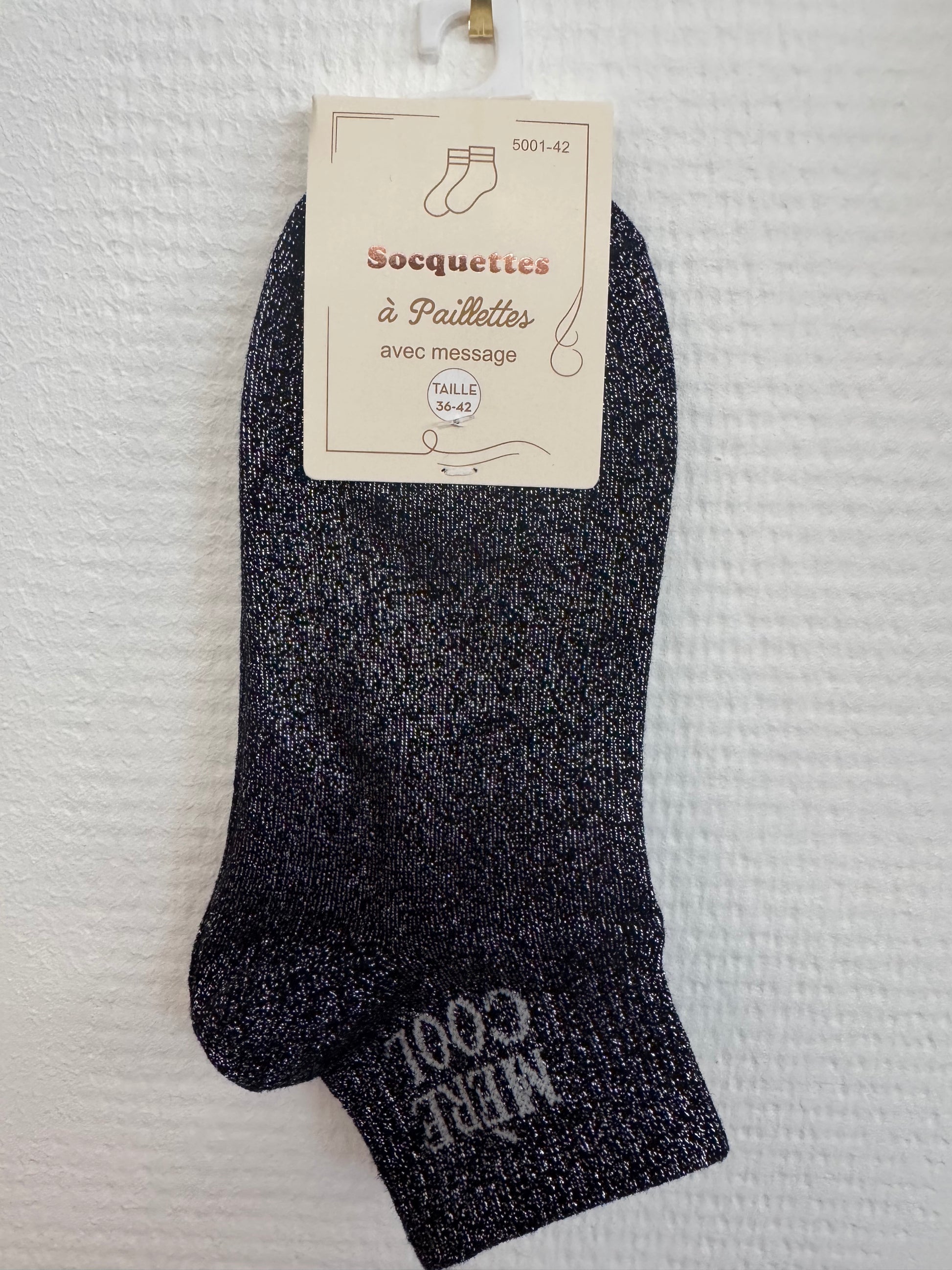 Socquettes pailletées mère cool et maman d’amour