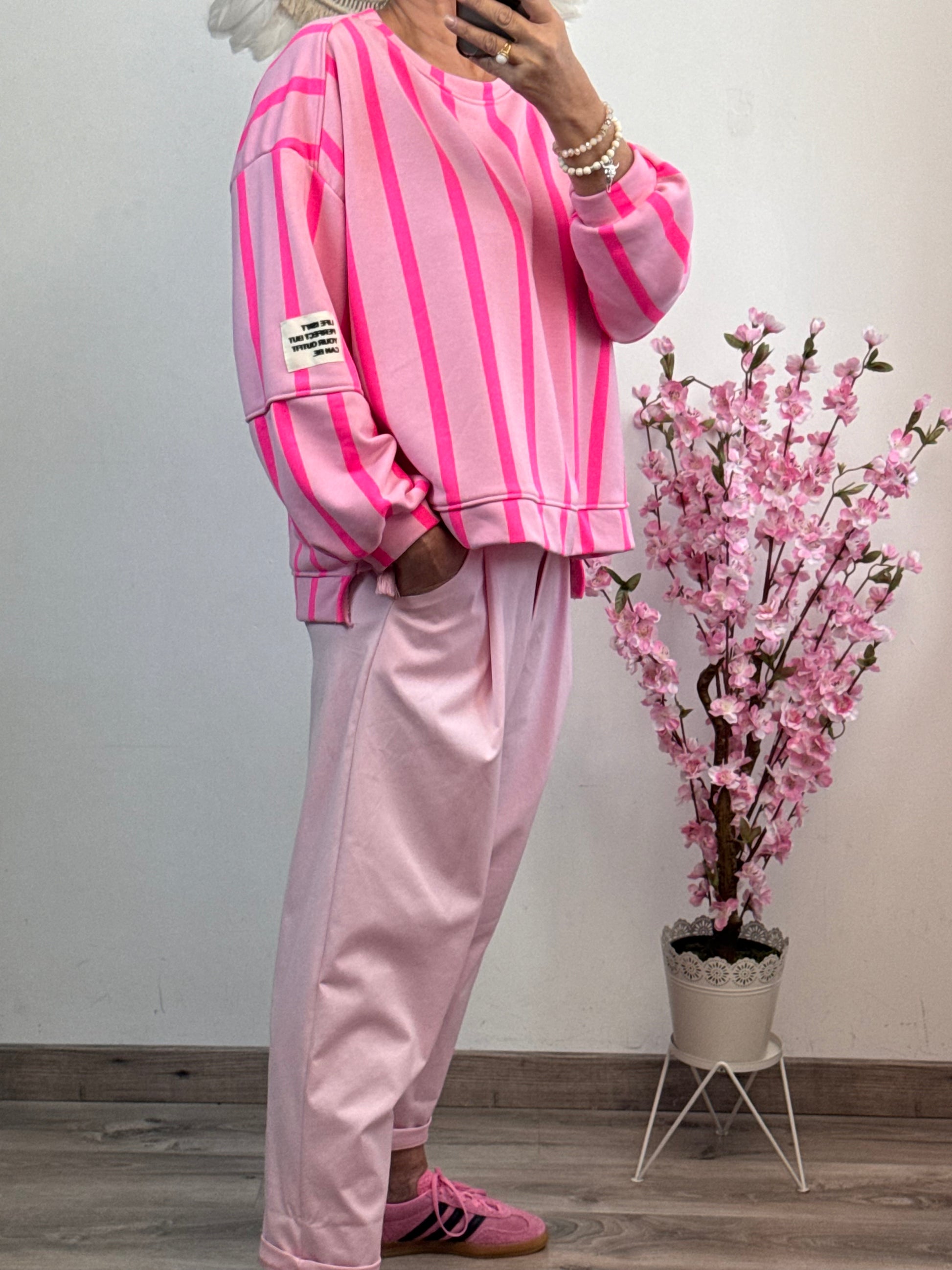 Pantalon saroual rose