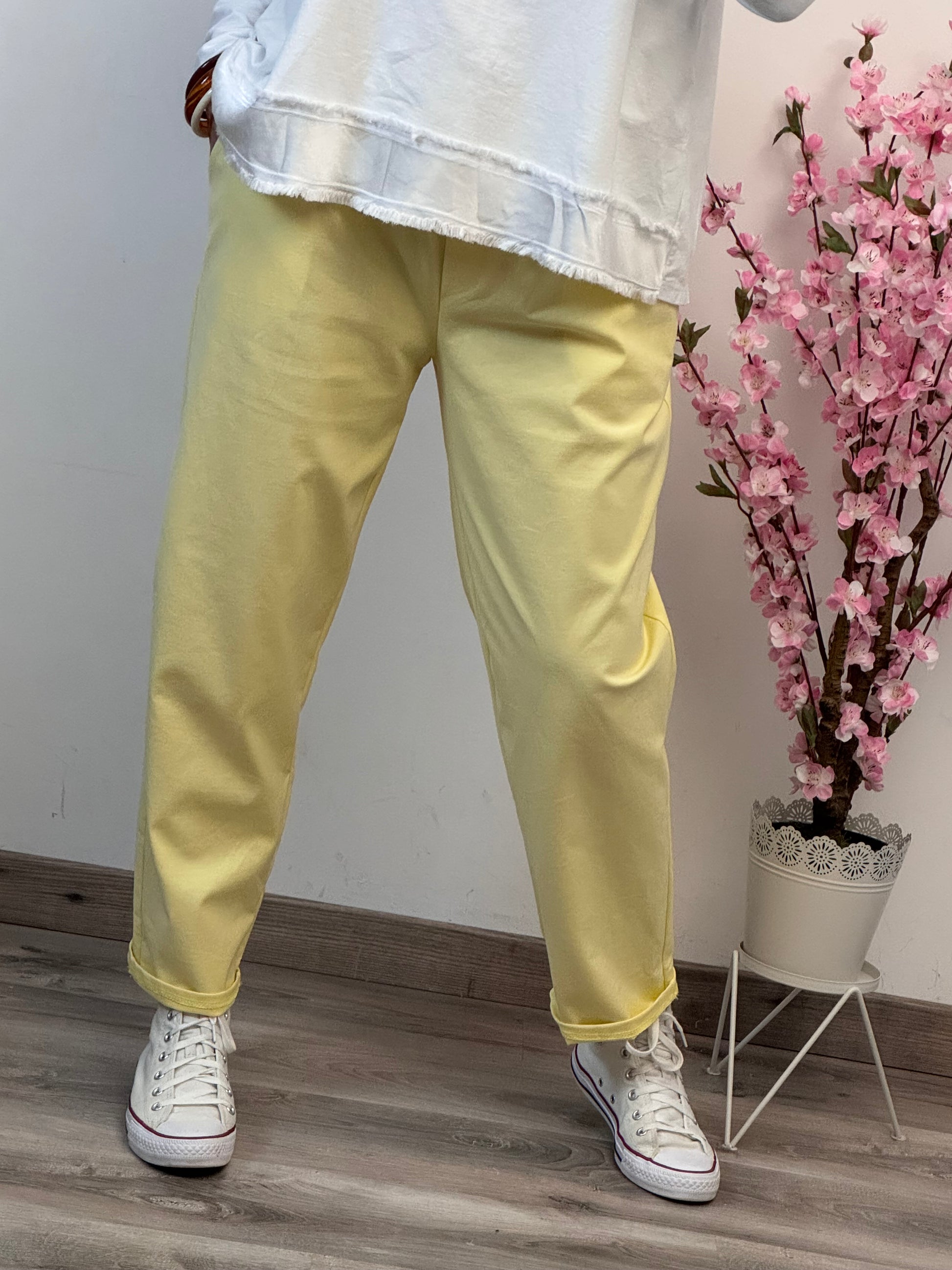 Pantalon Sacha jaune TU 42/50