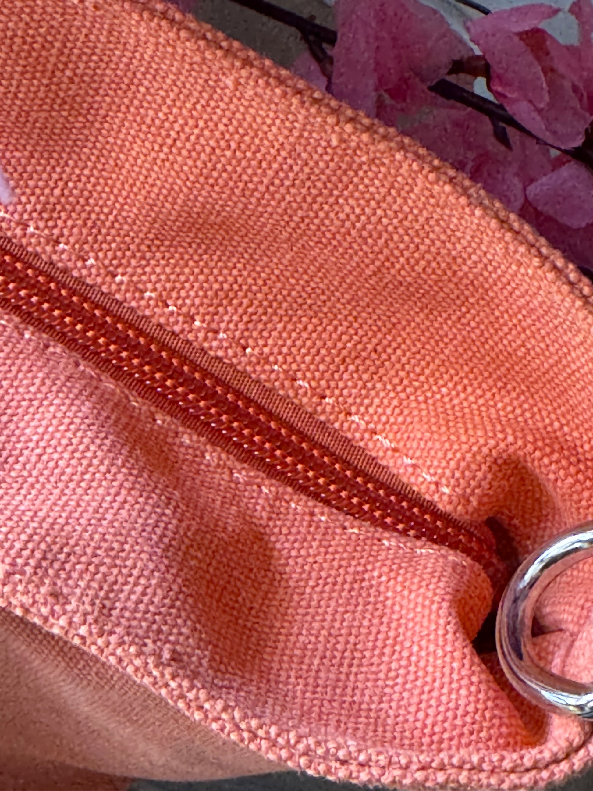 Sac vanes toile orange (grand modèle)