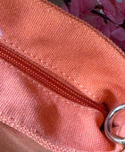 Sac vanes toile orange (grand modèle)