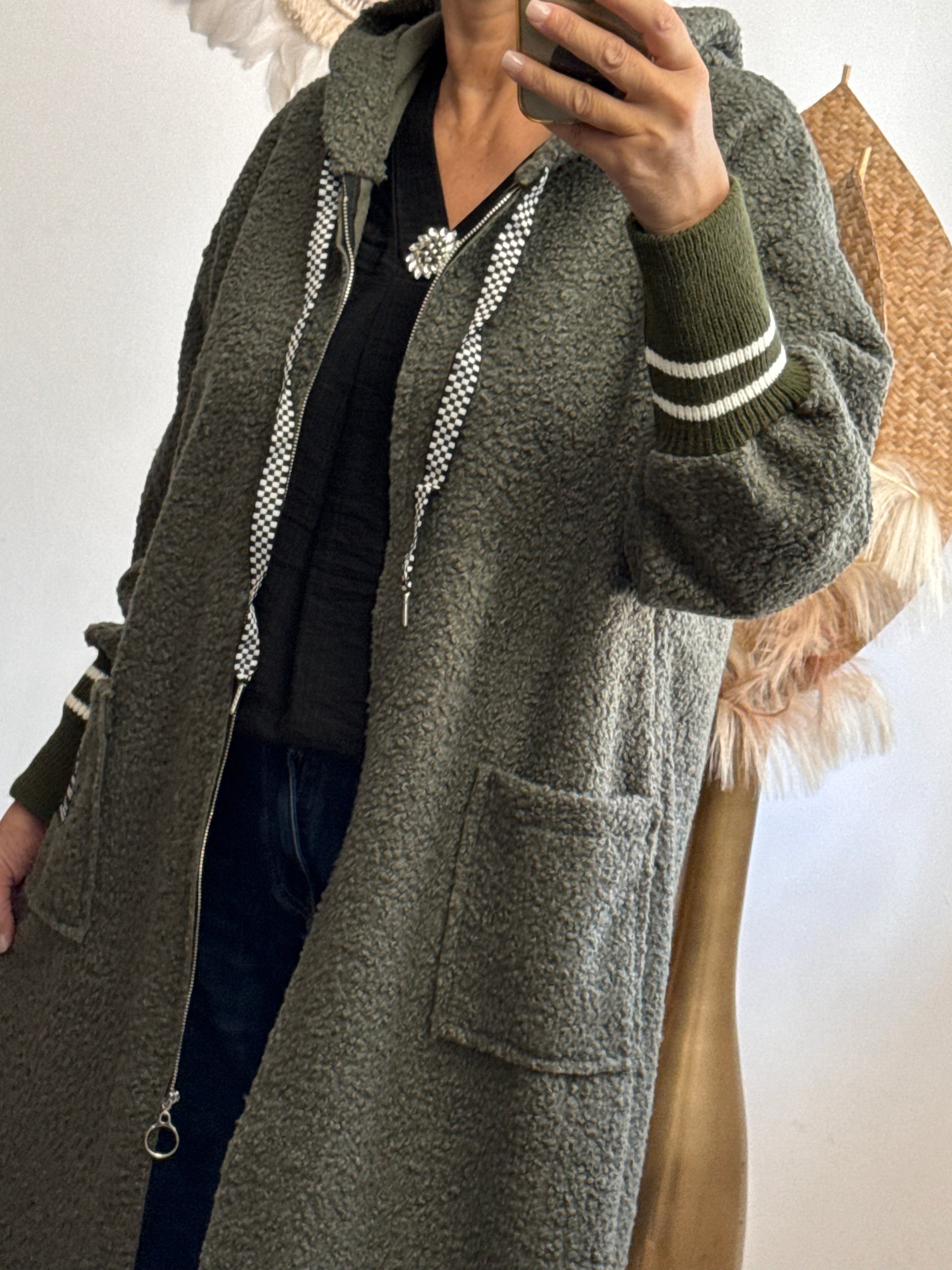 Manteau Octave kaki