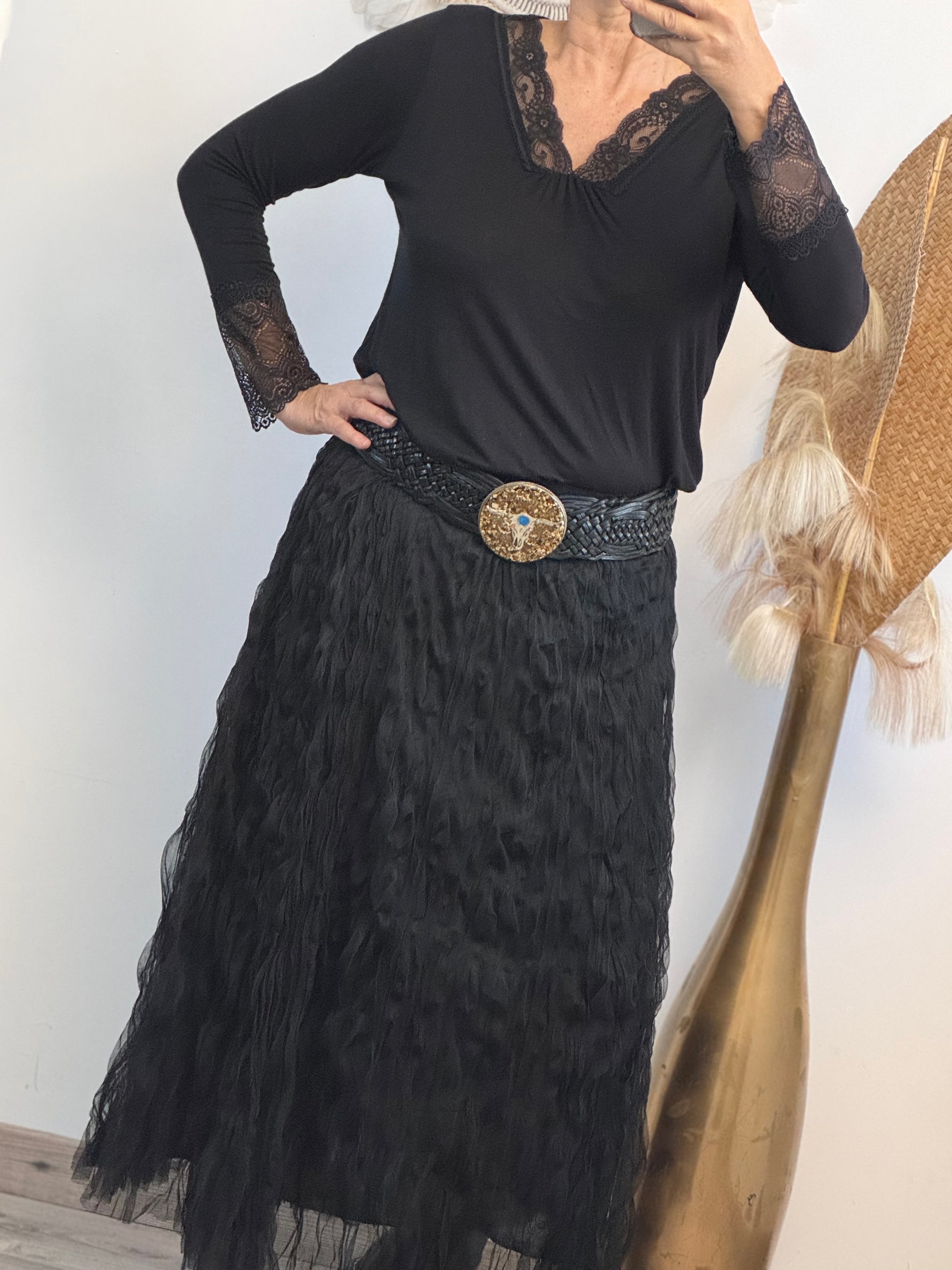 Jupe tulle noire TU 38/46