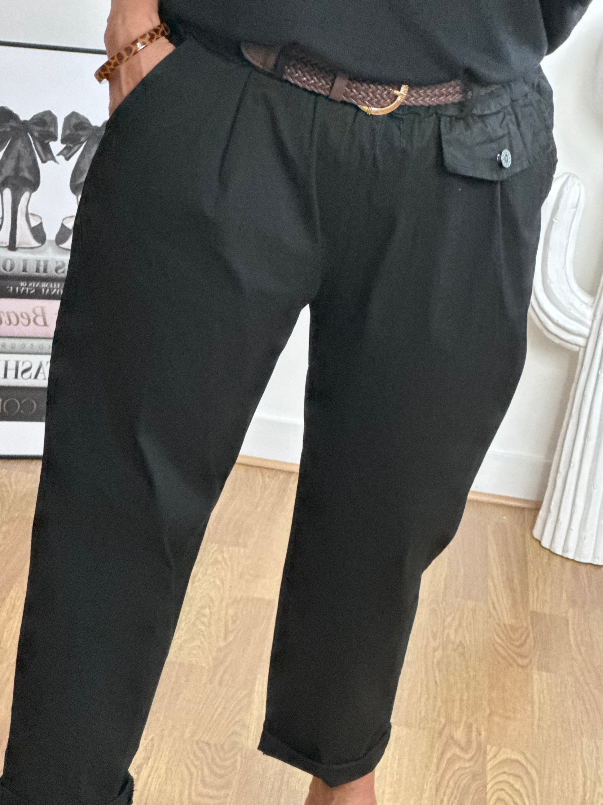 Pantalon confort Arthur noir TU 38/48
