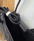 Sac noir matelassé