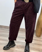 Pantalon Léo lie de vin