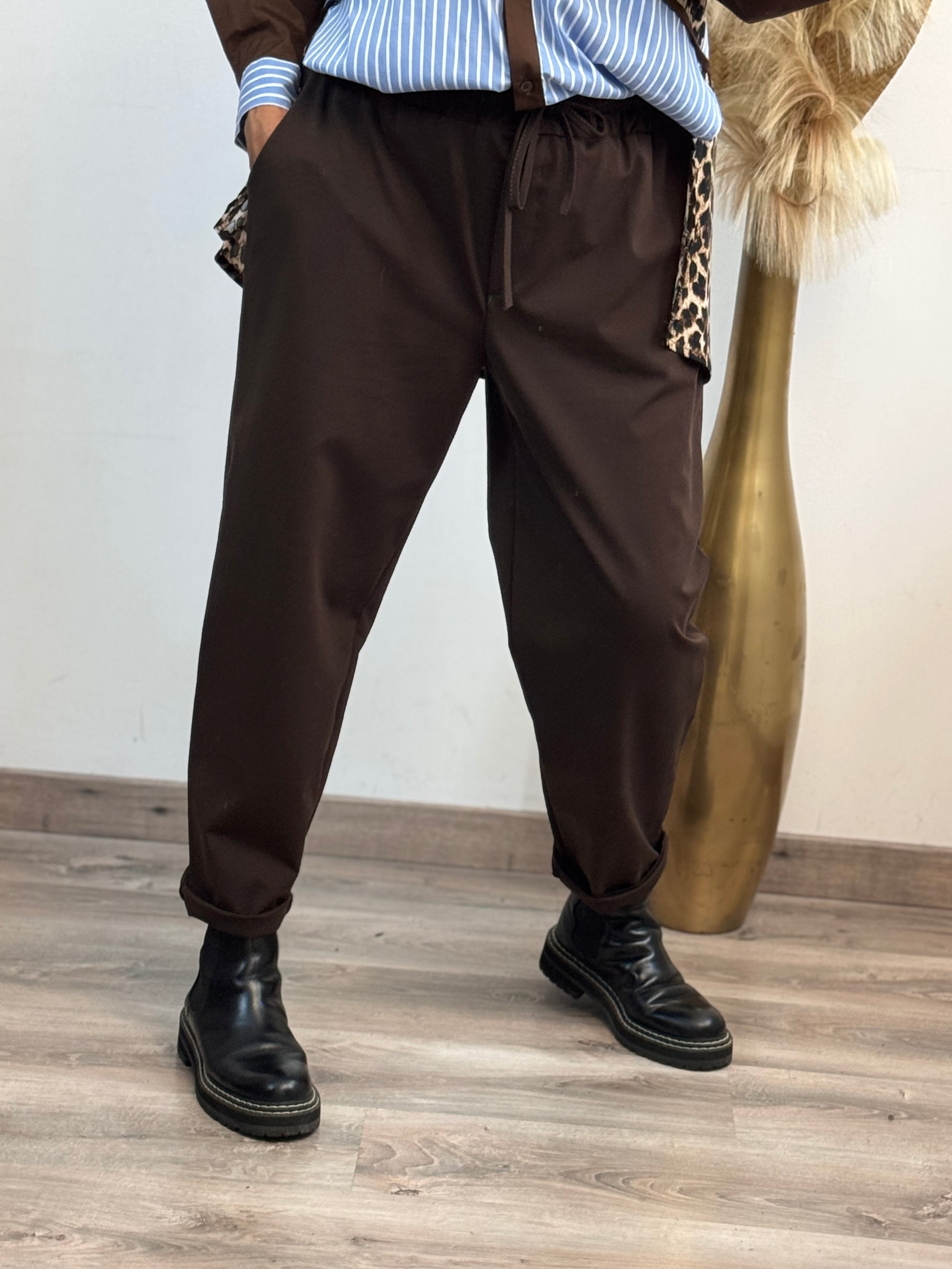 Pantalon Sacha marron TU 42/50