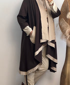 Manteau Félix beige et marron