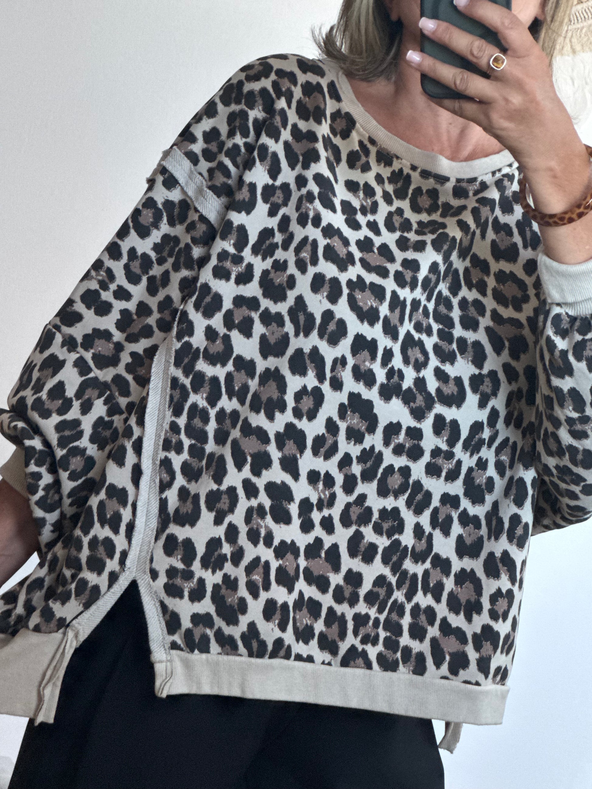 Sweat-shirt oversize LEO TU 38/50
