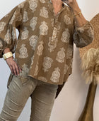 Blouse velours côtelé