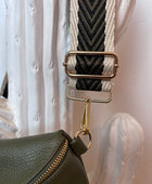 Sac banane cuir kaki +2 sangles