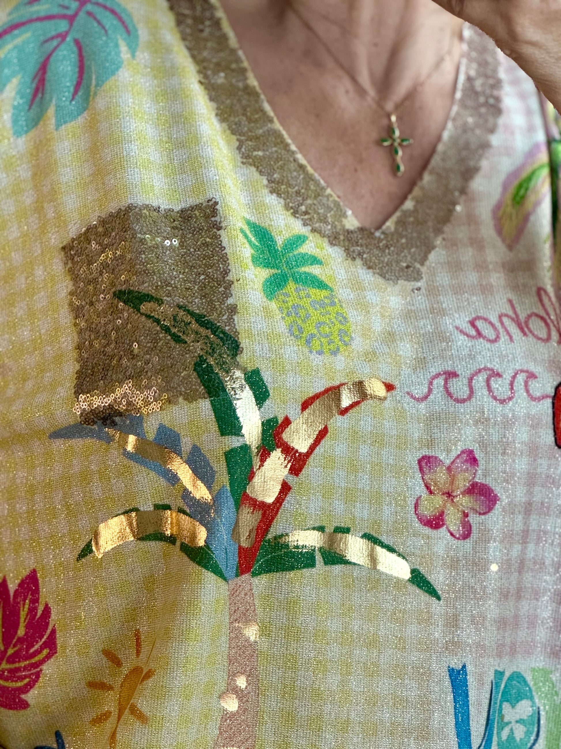 Haut oversize perroquet