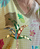 Haut oversize perroquet