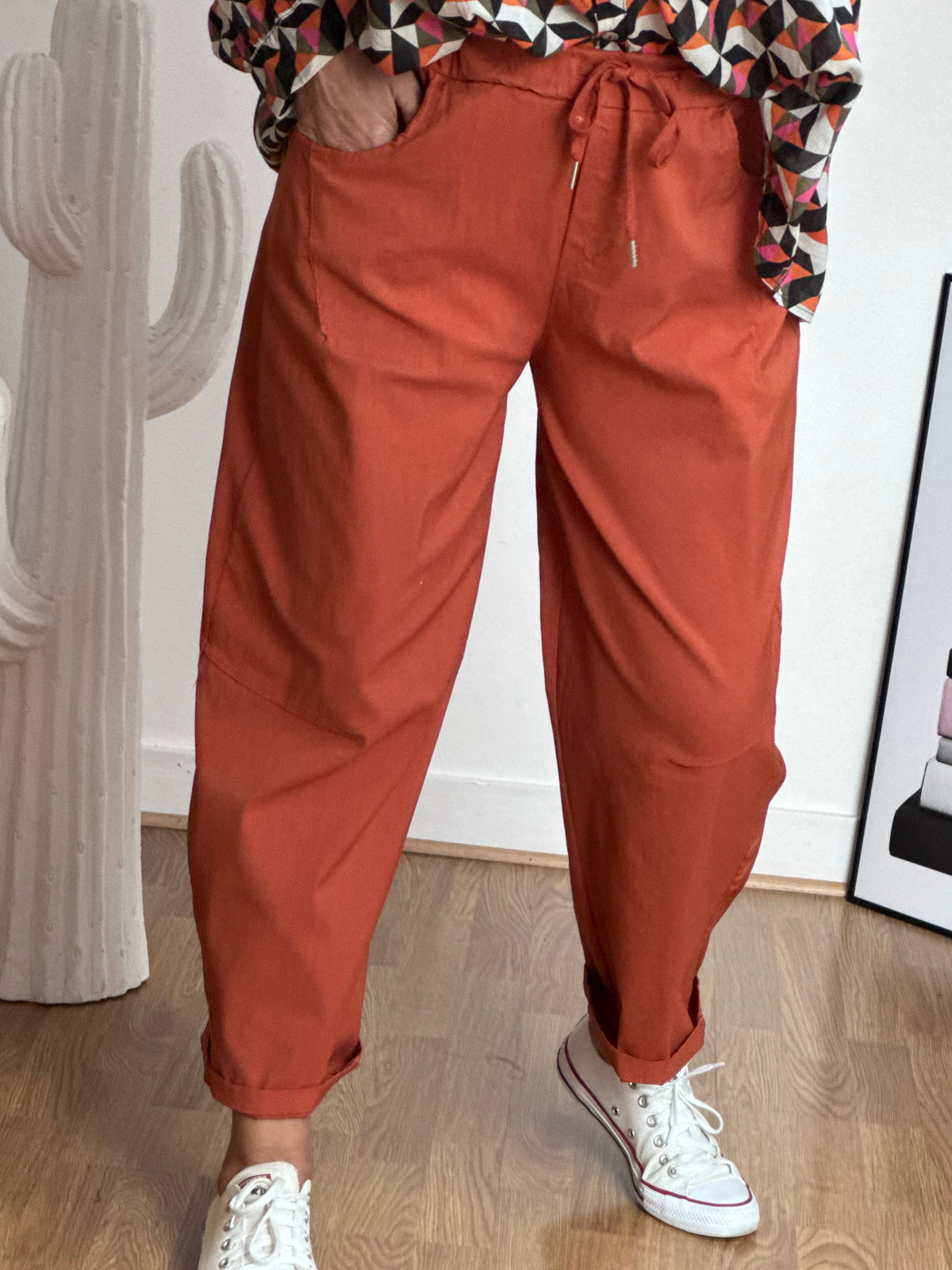 Pantalon Nino terracotta