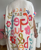 Robe chemise multicolore