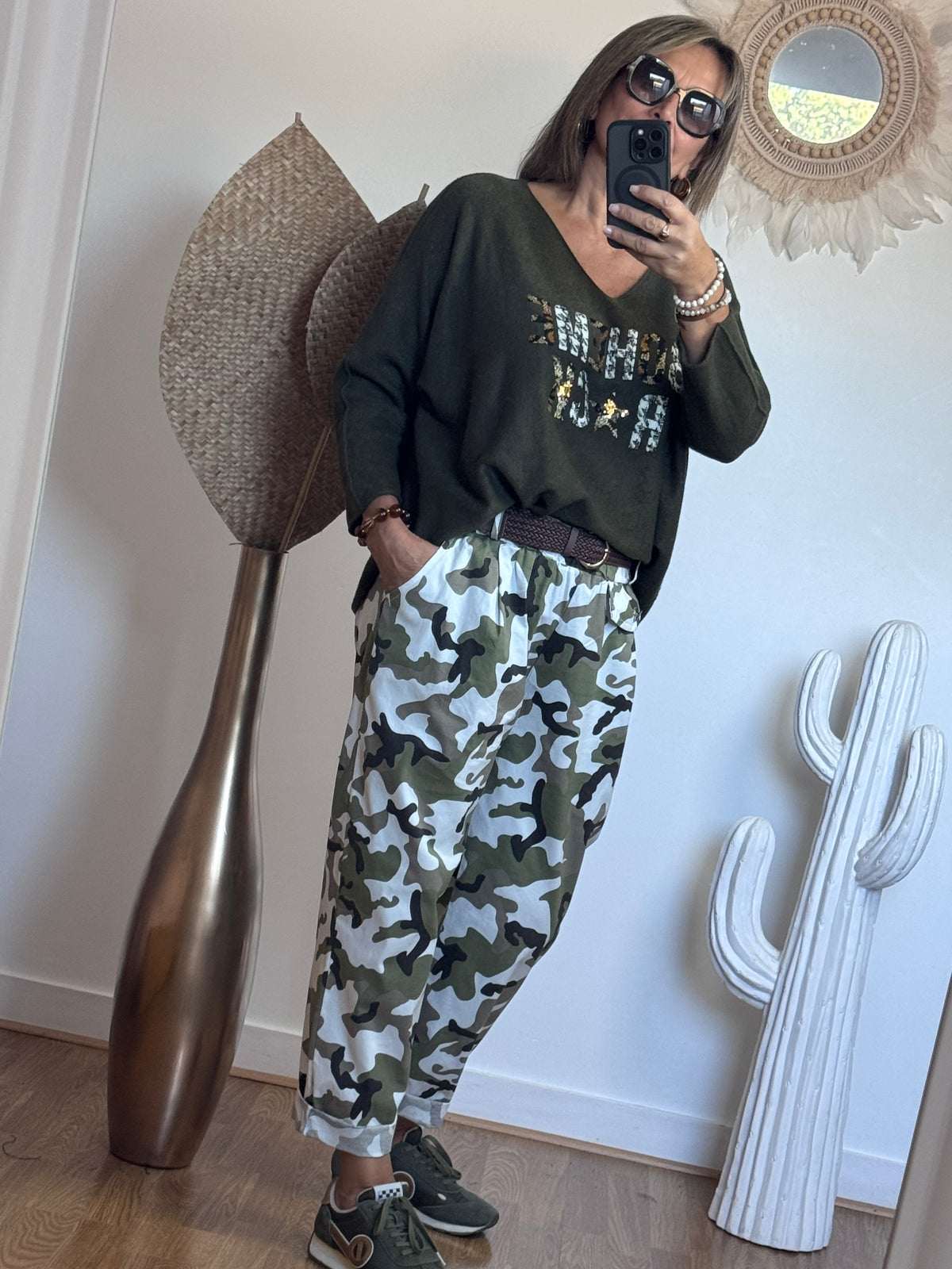 Pantalon camouflage jolie forme 42/50