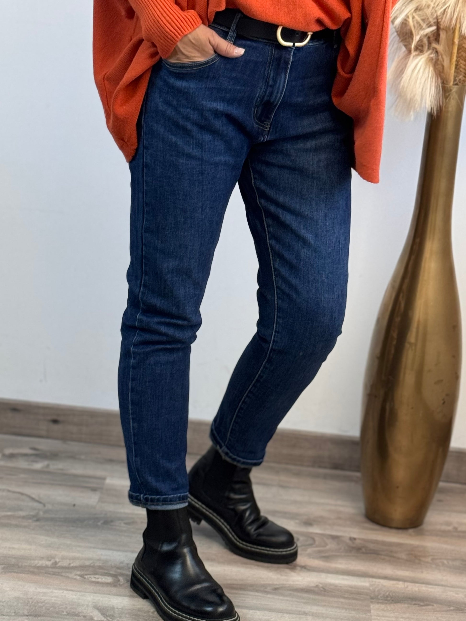 Jean mom fit bleu taille disponible du 44 au 52