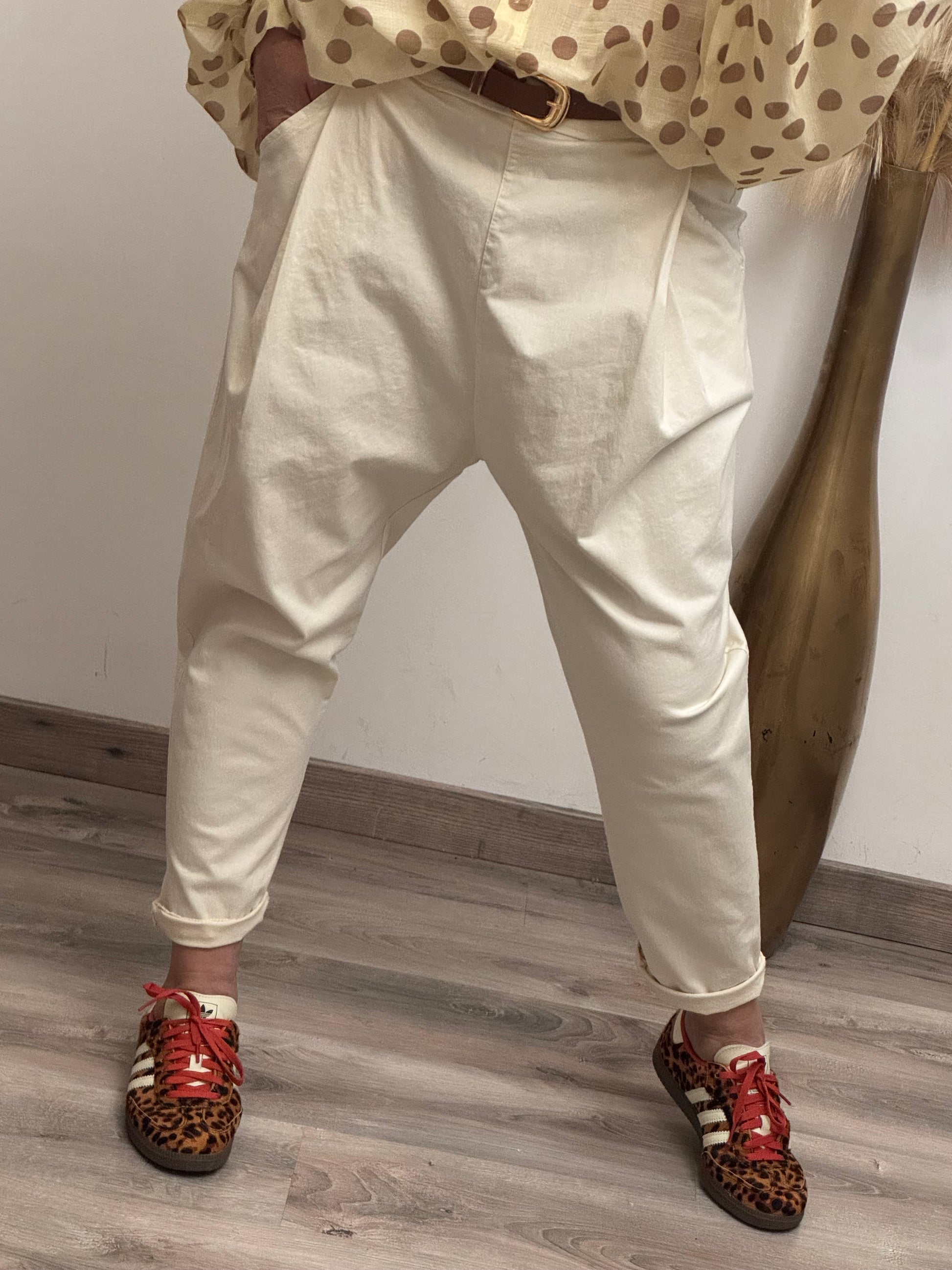 Pantalon baggy crème TU 38/46
